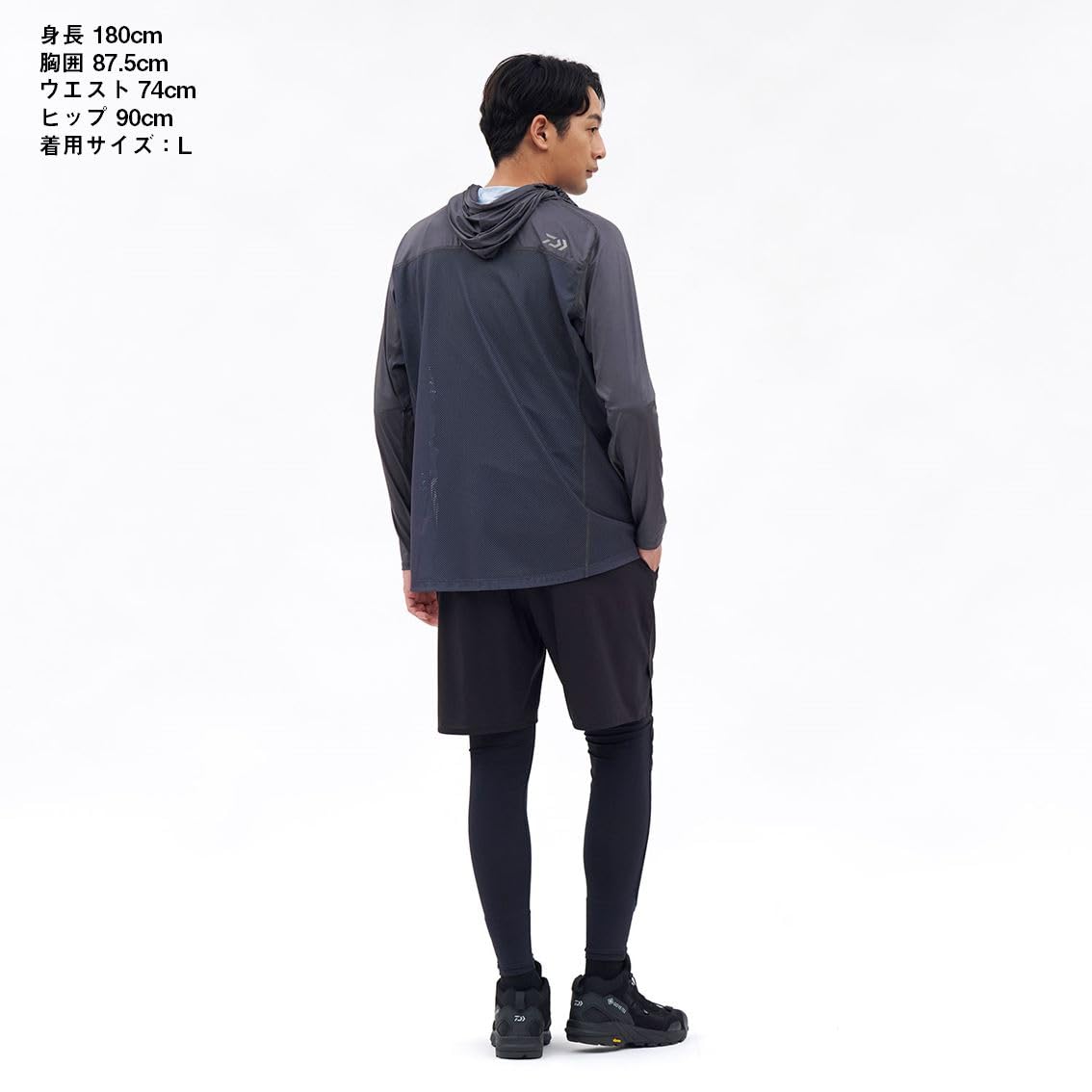 다이와 아이스드라이 썬블록 재킷 DE-8526 자외선차단 2XL 화이트 이미지 5