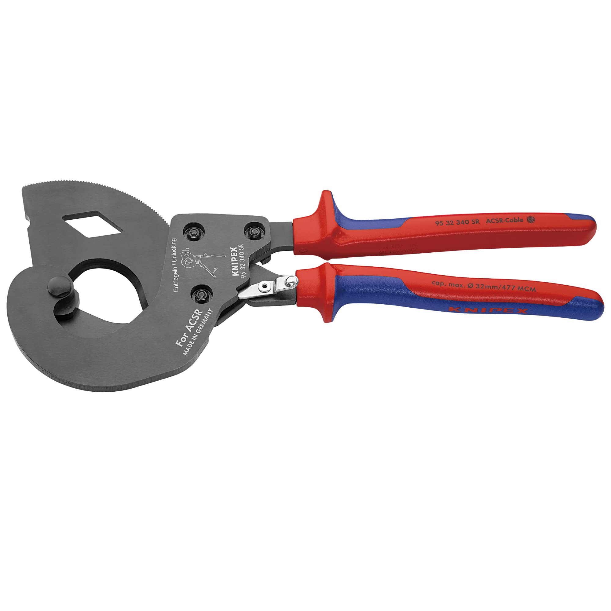 크니펙스 9532-340SR ACSR 라쳇 케이블 커터