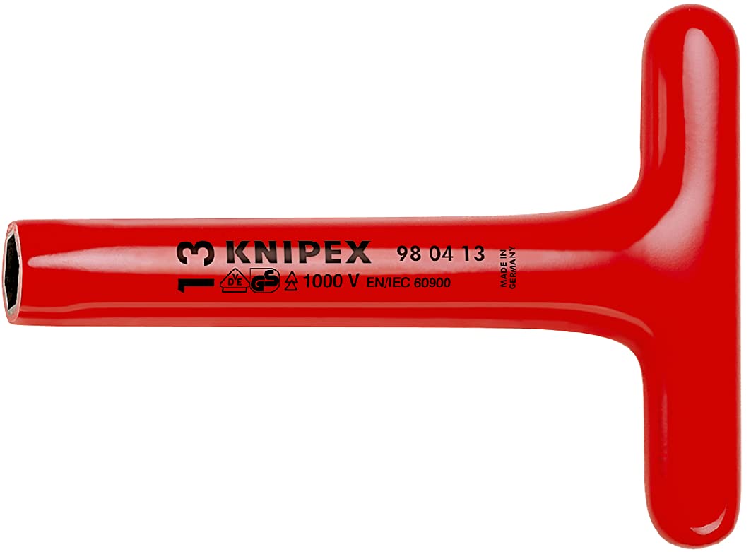 크니펙스 9804-13 절연 T형 렌치 13mm 1000V