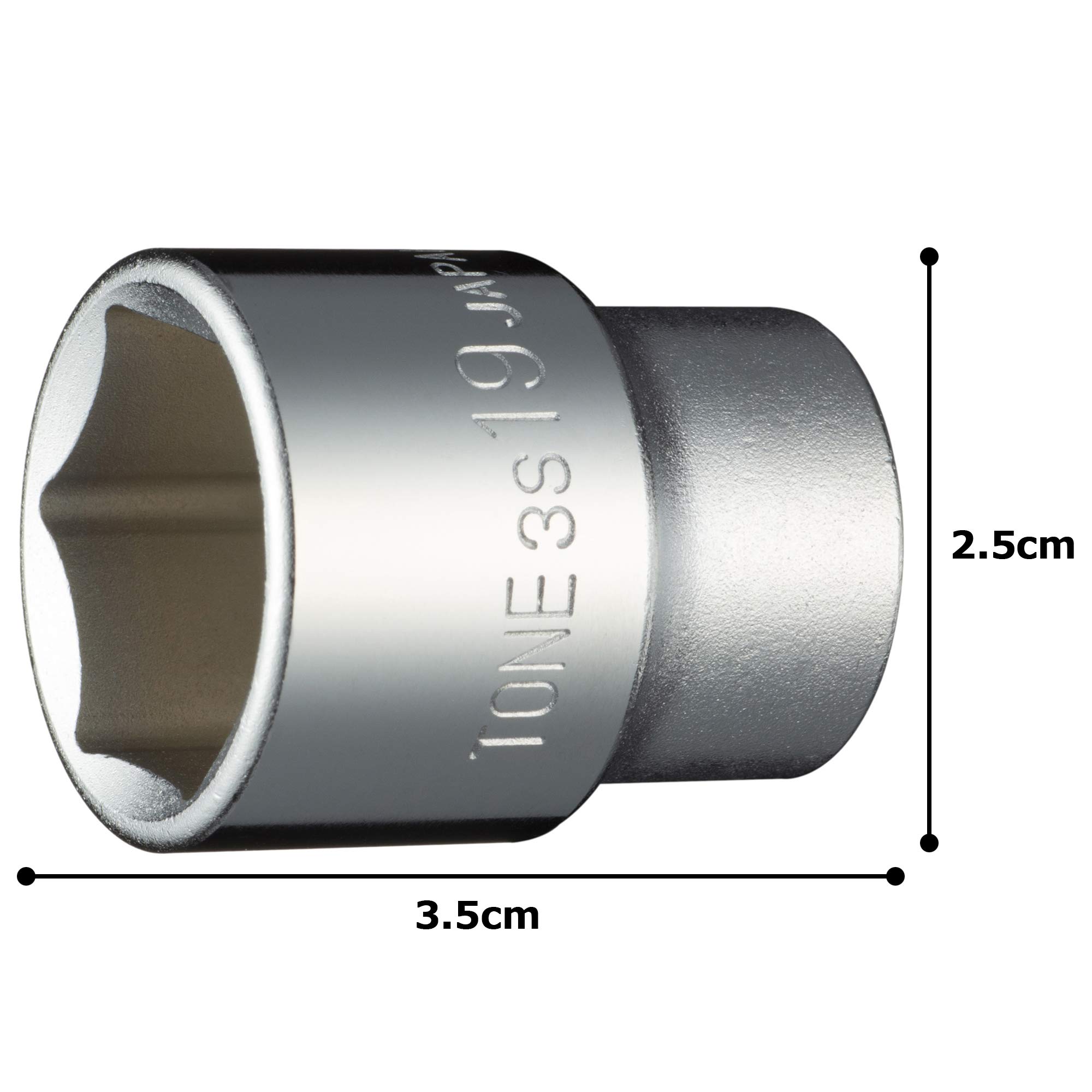 토네 HP3S-19 6각 소켓 19mm 이미지 5