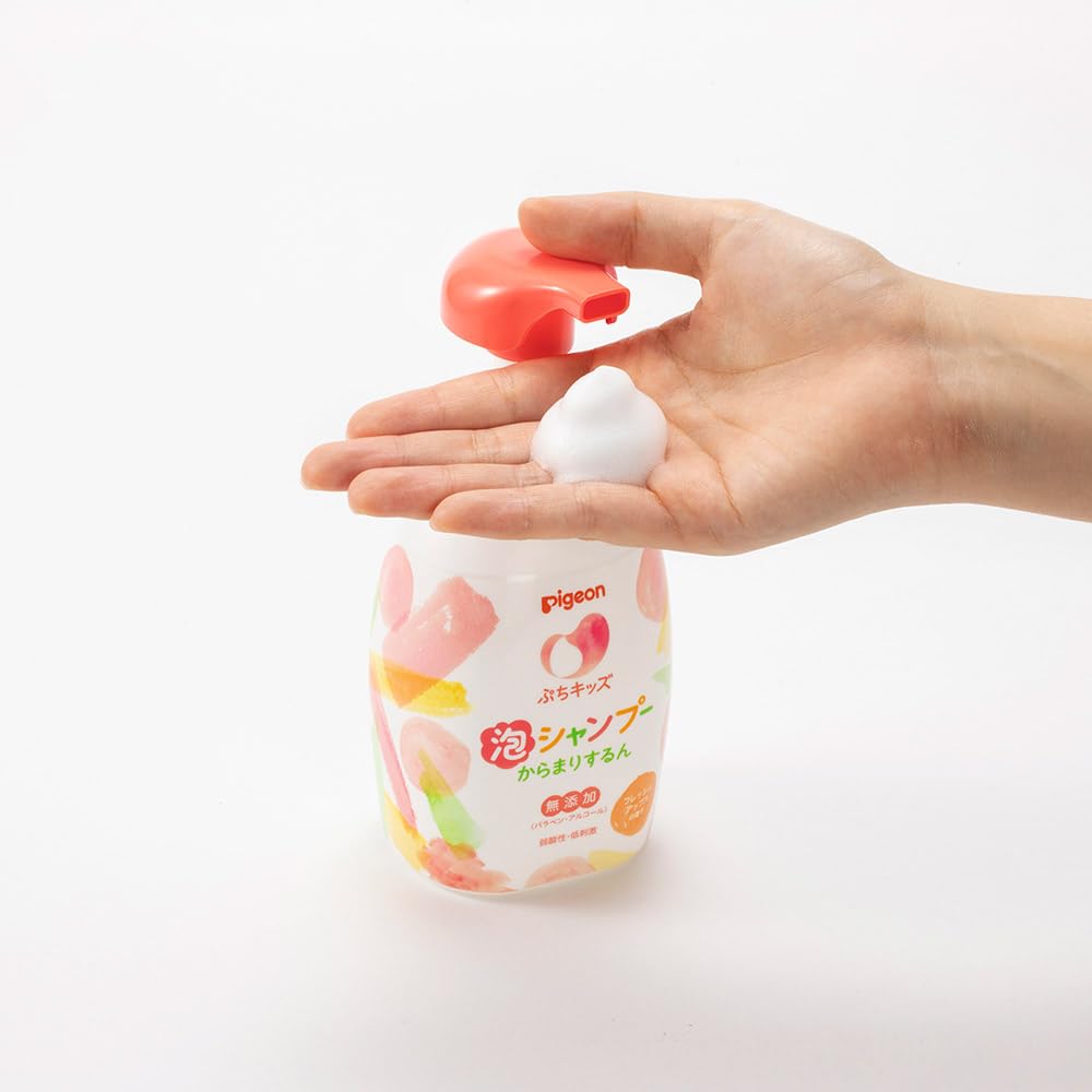 피죤 쁘띠키즈 엉킴방지 거품샴푸 300ml 프레시애플향 이미지 2