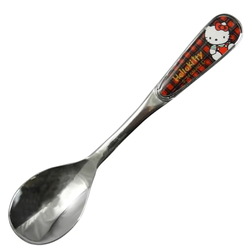 야마카 헬로키티 80년대 레트로 HK172-850 14cm 스테인리스 디저트 스푼 이미지 2