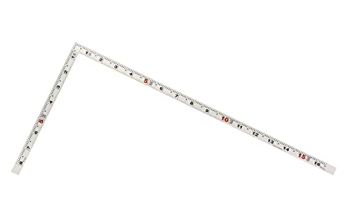 신와 히라피타 실버 50cm 직각자 10033 병용눈금 이미지 2