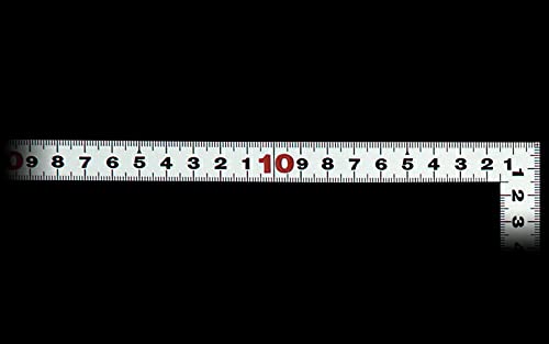 신와 히라피타 실버 50cm 직각자 10033 병용눈금 이미지 3