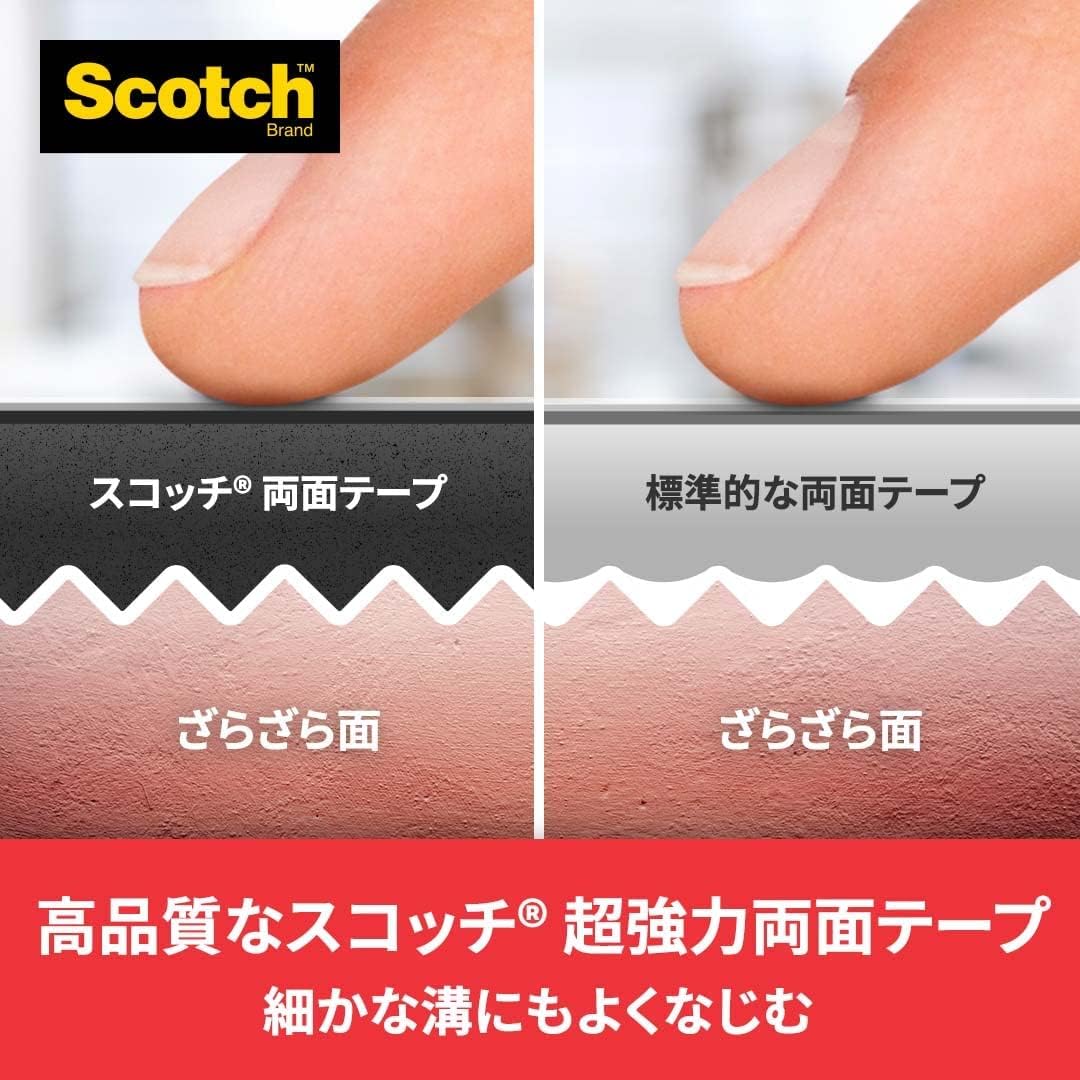 3M 스카치 프리미어골드 초강력 양면테이프 거친표면용 SPR-19R 19mm 4m 세미롱 이미지 3