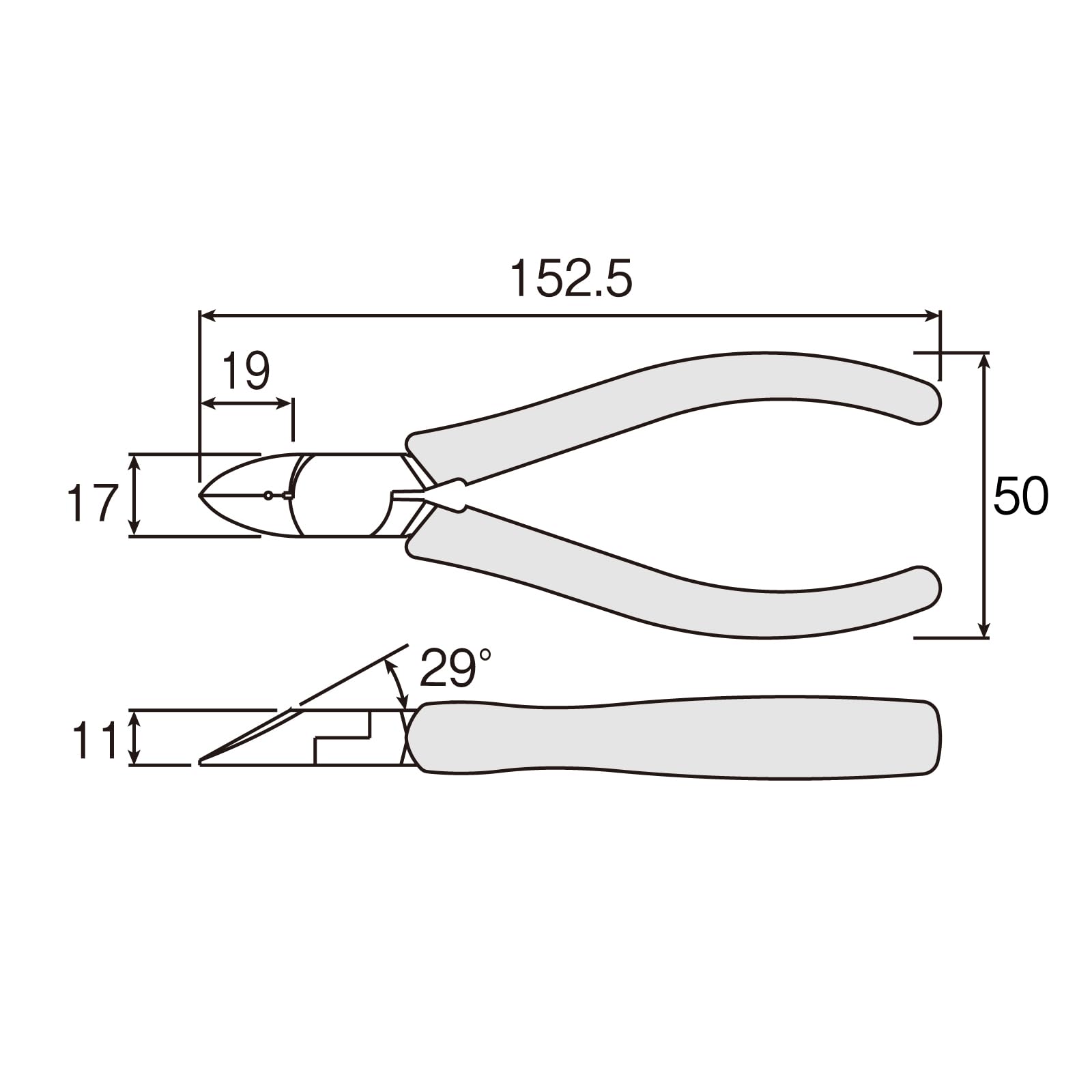 호잔 굵은 선 대응 니퍼 N-9-150 150mm 이미지 6