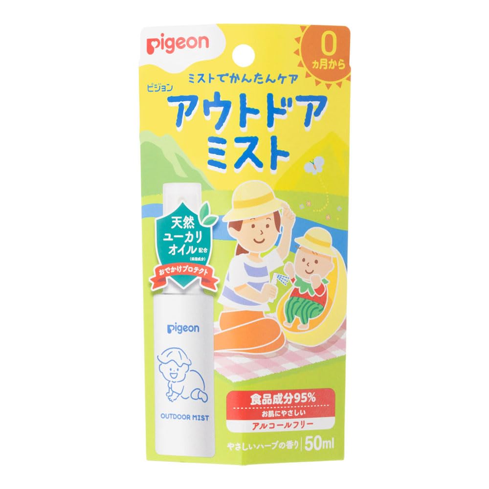 피죤 아웃도어 벌레퇴치 미스트 50ml 소형 천연 유칼립투스 오일 함유 이미지 1