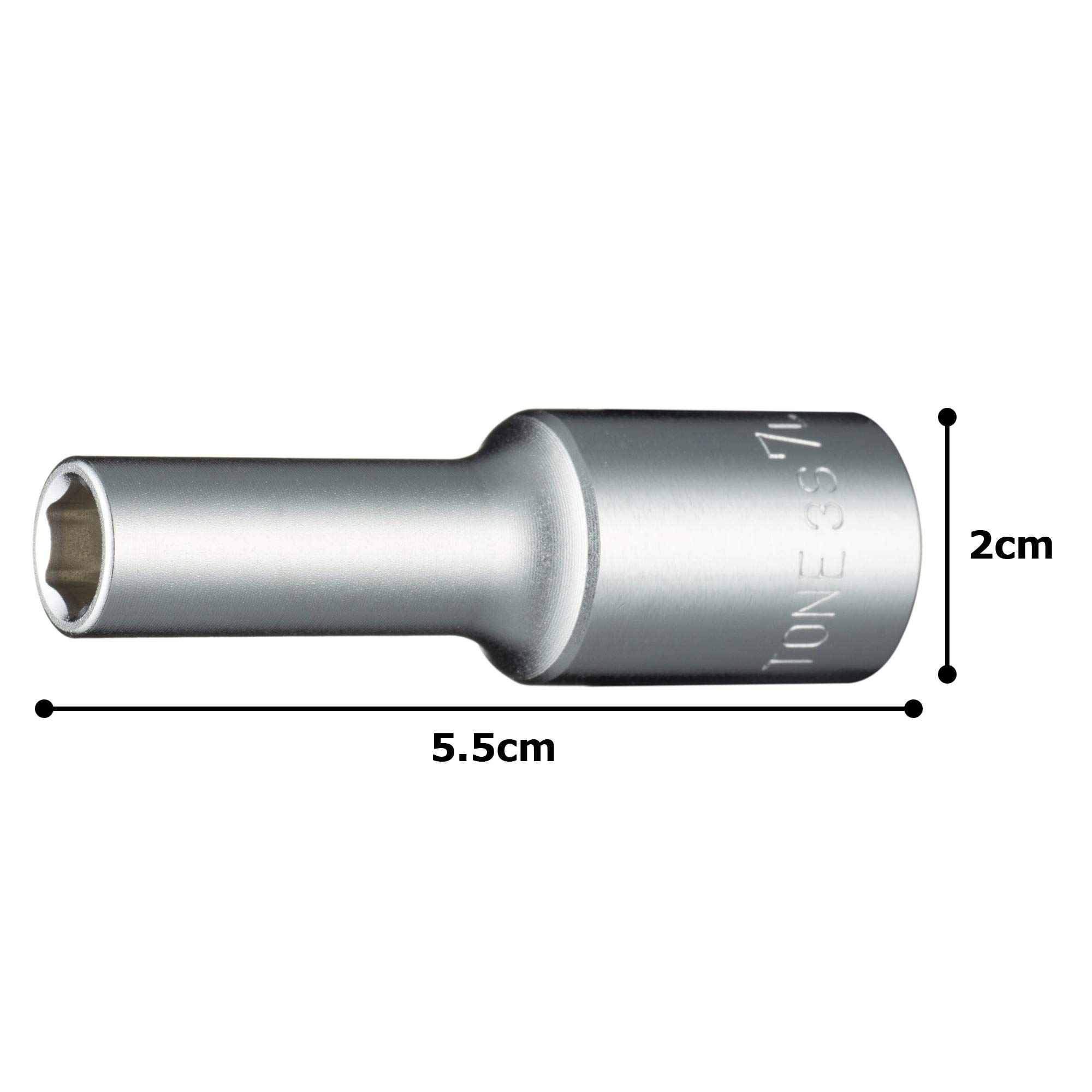 토네 HP3S-07L 6각 딥소켓 9.5mm 7mm 이미지 5
