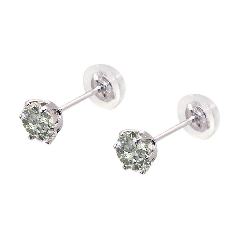 교세라 다이아몬드 플래티넘 스터드 귀걸이 0.6ct 감정서포함