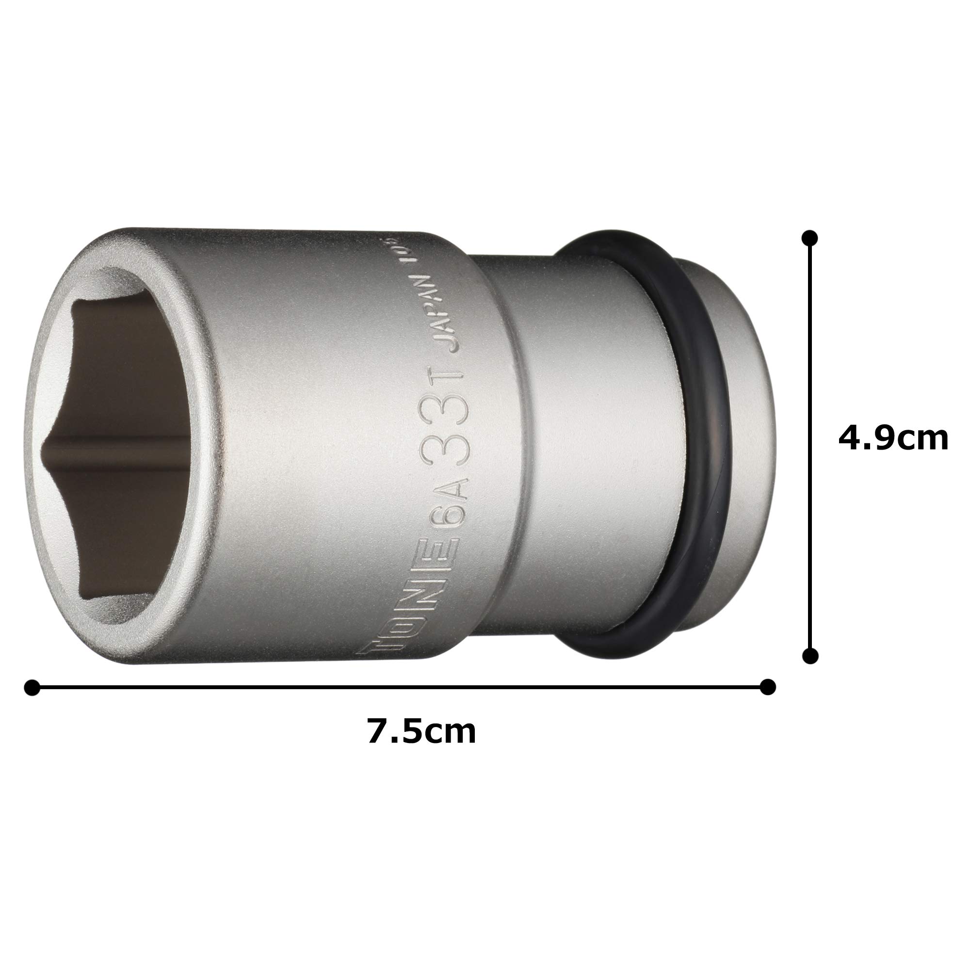 토네 6A-33T 임팩트 타이어 소켓 19.0mm 33mm 이미지 5