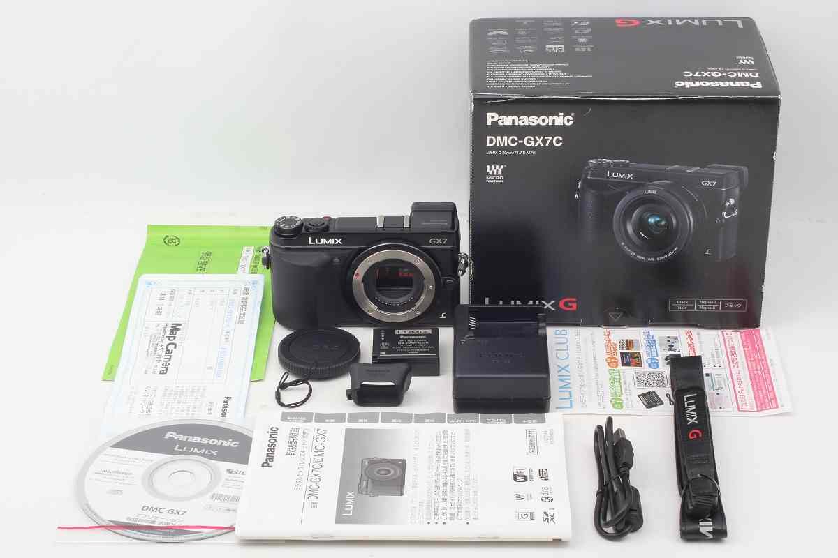 [중고] 파나소닉 루믹스 블랙 DMC-GX7-K 미러리스 카메라 바디