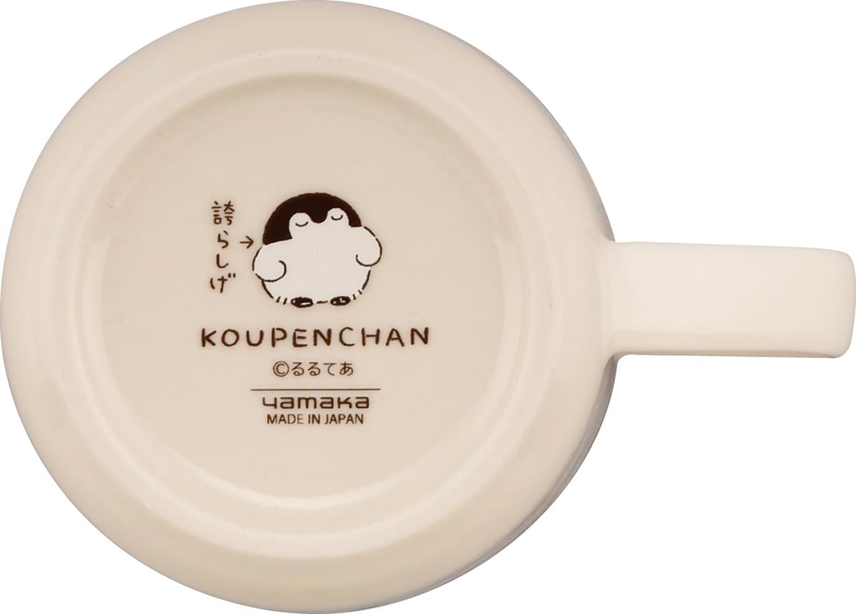 야마카 코우펜짱 시로츠메쿠사 KPC31-11 350ml 머그컵 전자레인지용 아이보리 이미지 5