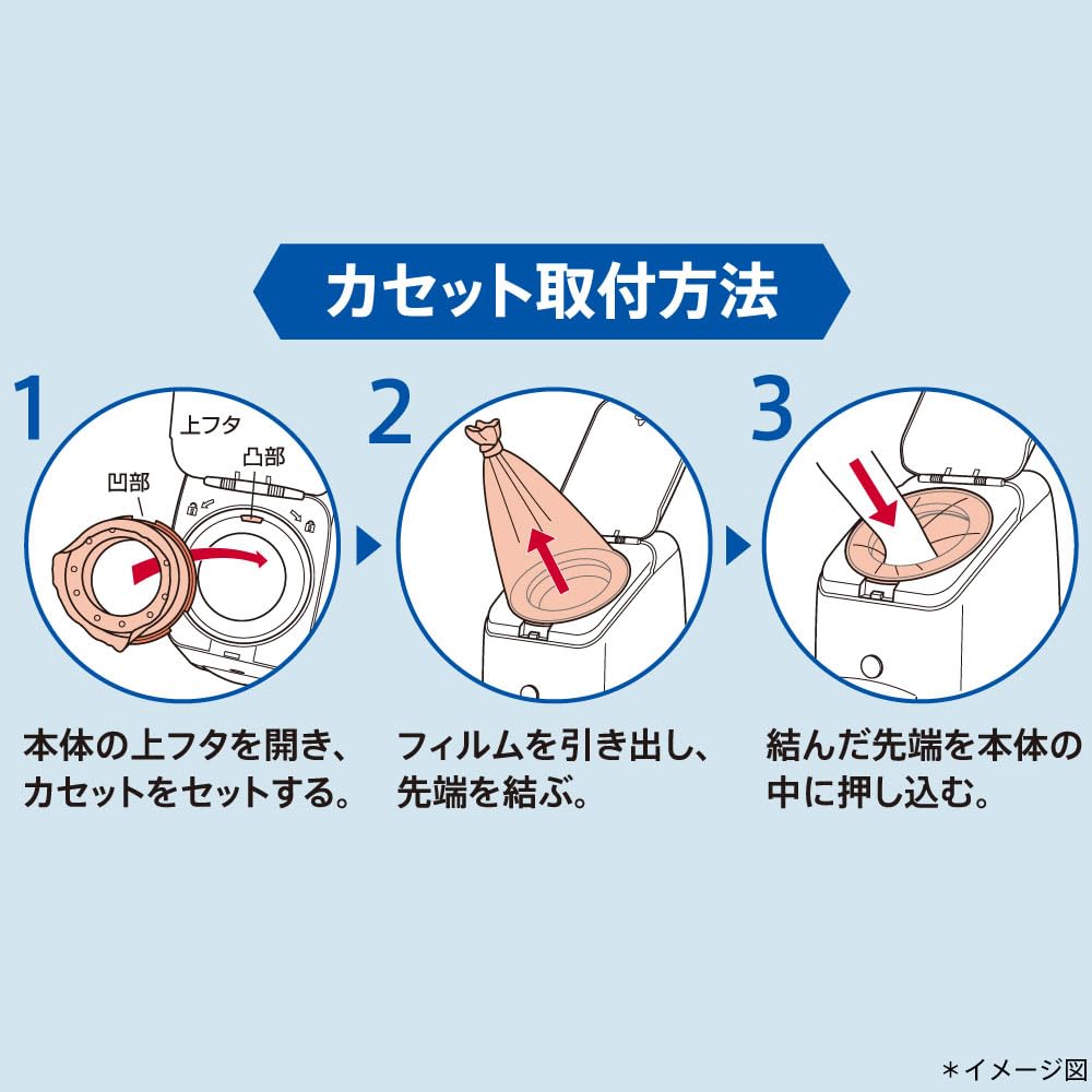 아프리카 니오이포이 공용 기저귀 쓰레기통 교체용 카세트 1개입 이미지 4