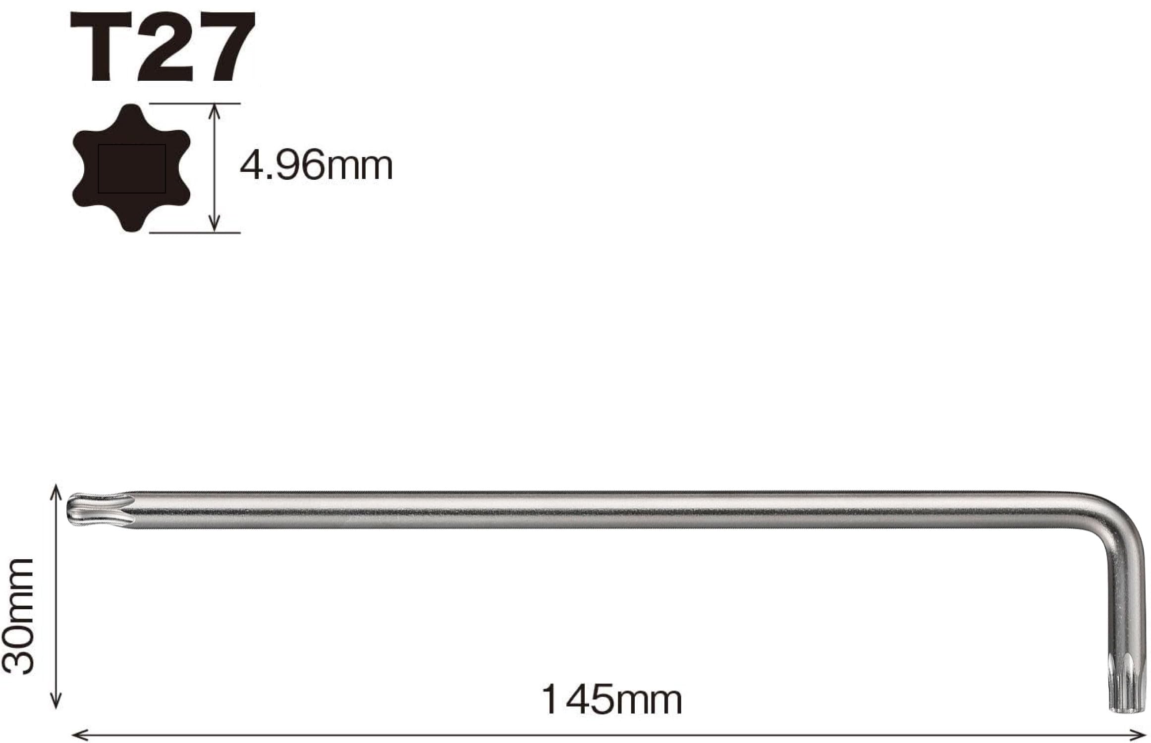 베셀 8500BTX T27 볼렌치 별렌치 L형 렌치 이미지 2