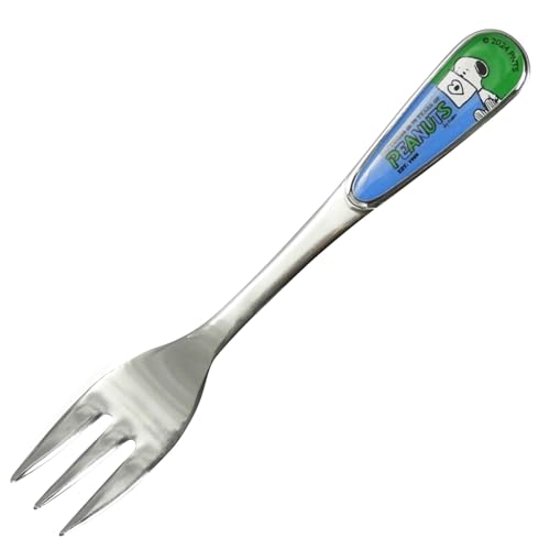 야마카 스누피 75주년 블루 SN2204-851 14cm 스테인리스 포크 이미지 2