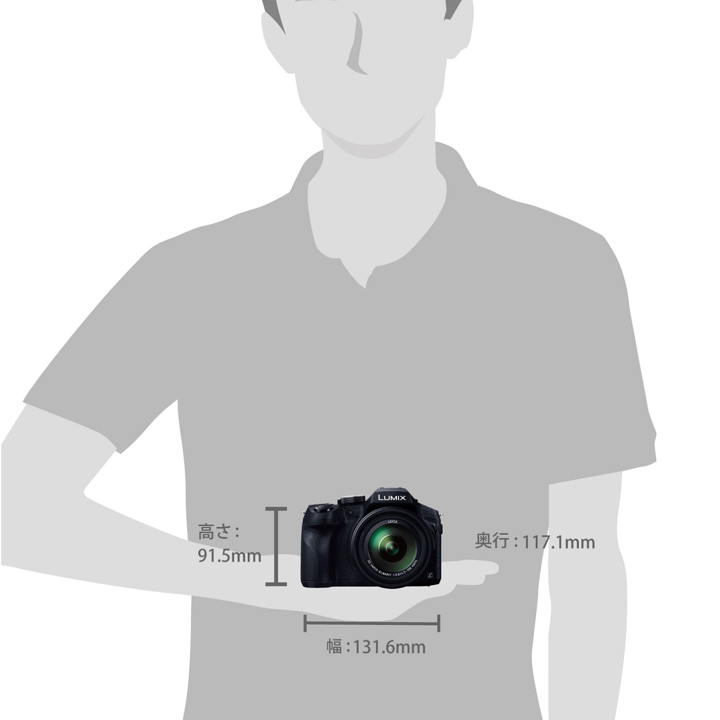 파나소닉 루믹스 FZ300 하이엔드 디지털 카메라 24배줌 본체 이미지 5