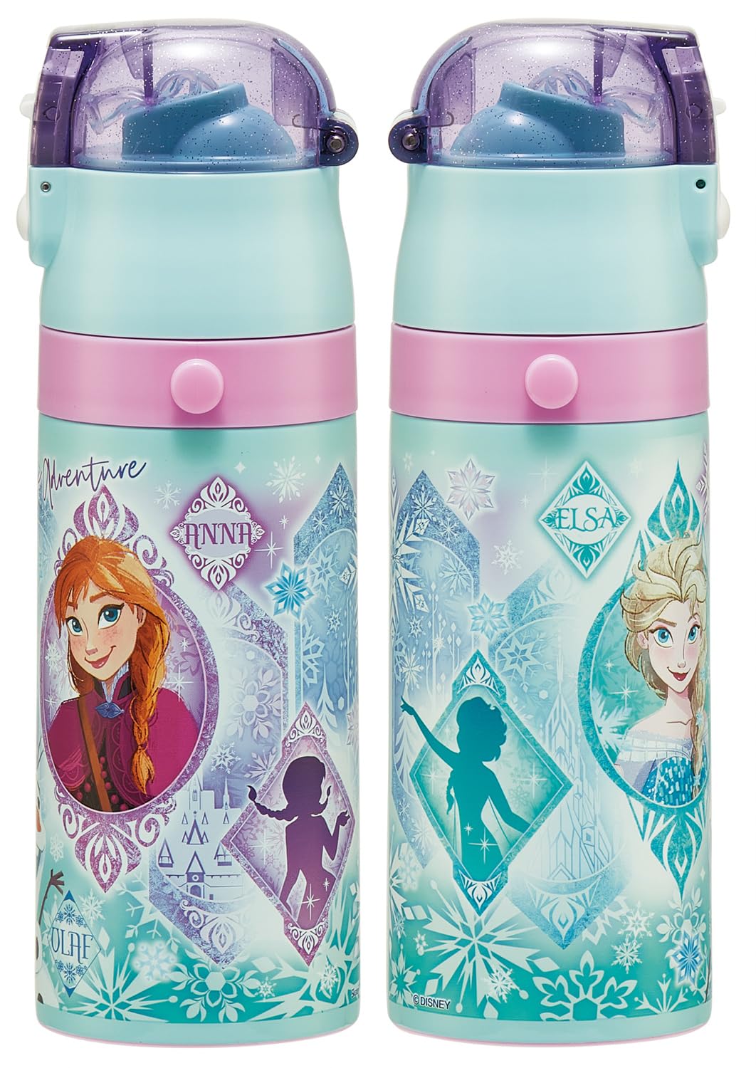 스케이터 겨울왕국 400ml 2WAY 빨대/컵 겸용 보온보냉 물병 이미지 10