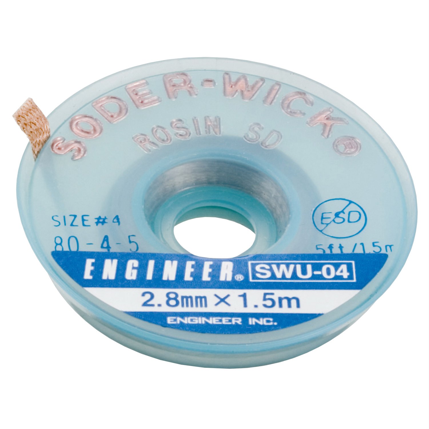 엔지니어 SWU-04 솔더윅 납 흡입선 2.8mm 이미지 1