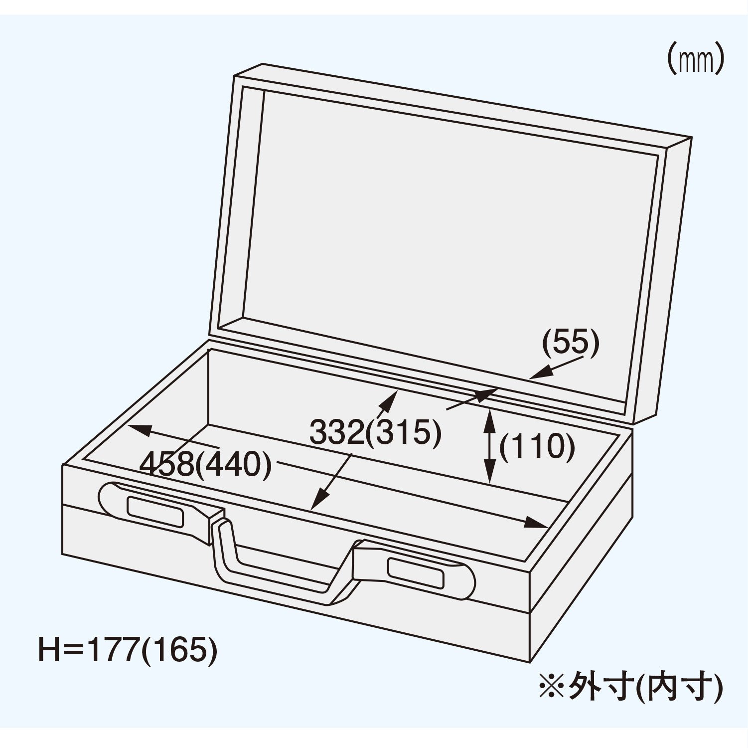 엔지니어 알루미늄 공구 트렁크 내측치수: 440 315 165mm 이미지 4