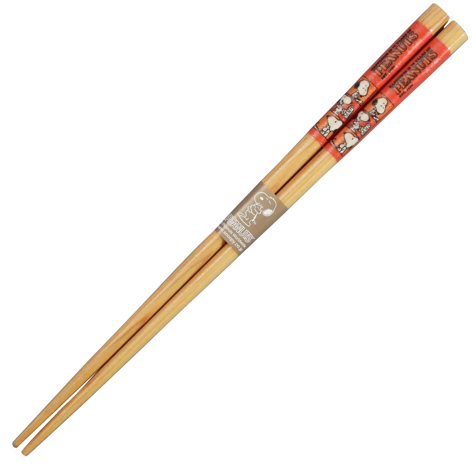 야마카 스누피 75주년 레드 SN2203-840 21cm 천연목 젓가락