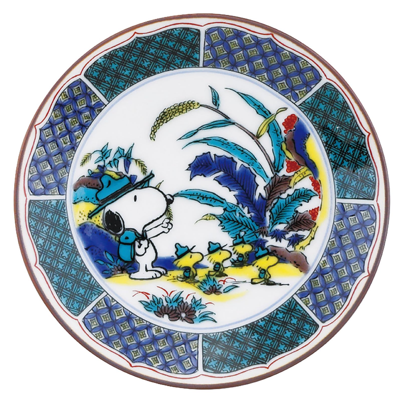 야마카 스누피 구타니야키 고구타니색회풍 SN3301-333 10cm 콩접시 그린