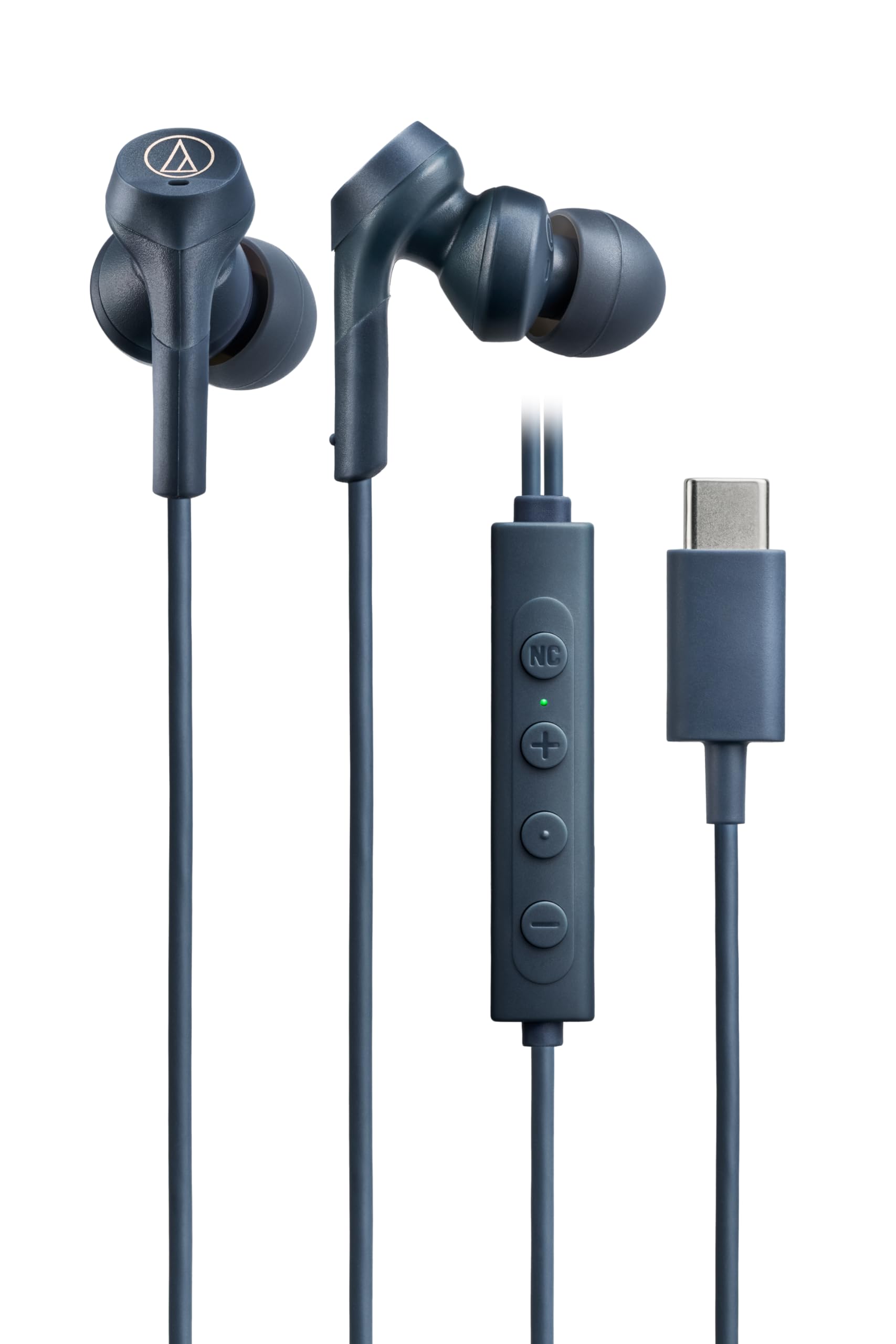 오디오테크니카 솔리드베이스 블루 ATH-CKS330NC 유선 이어폰 노이즈캔슬링 USB-C
