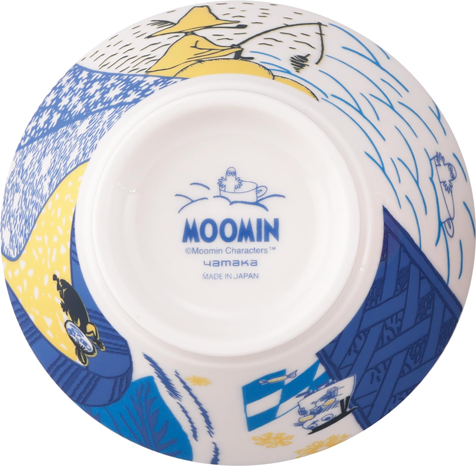 야마카 아이나 무민 MM8501-351 360ml 밥공기 블루 북유럽 이미지 3
