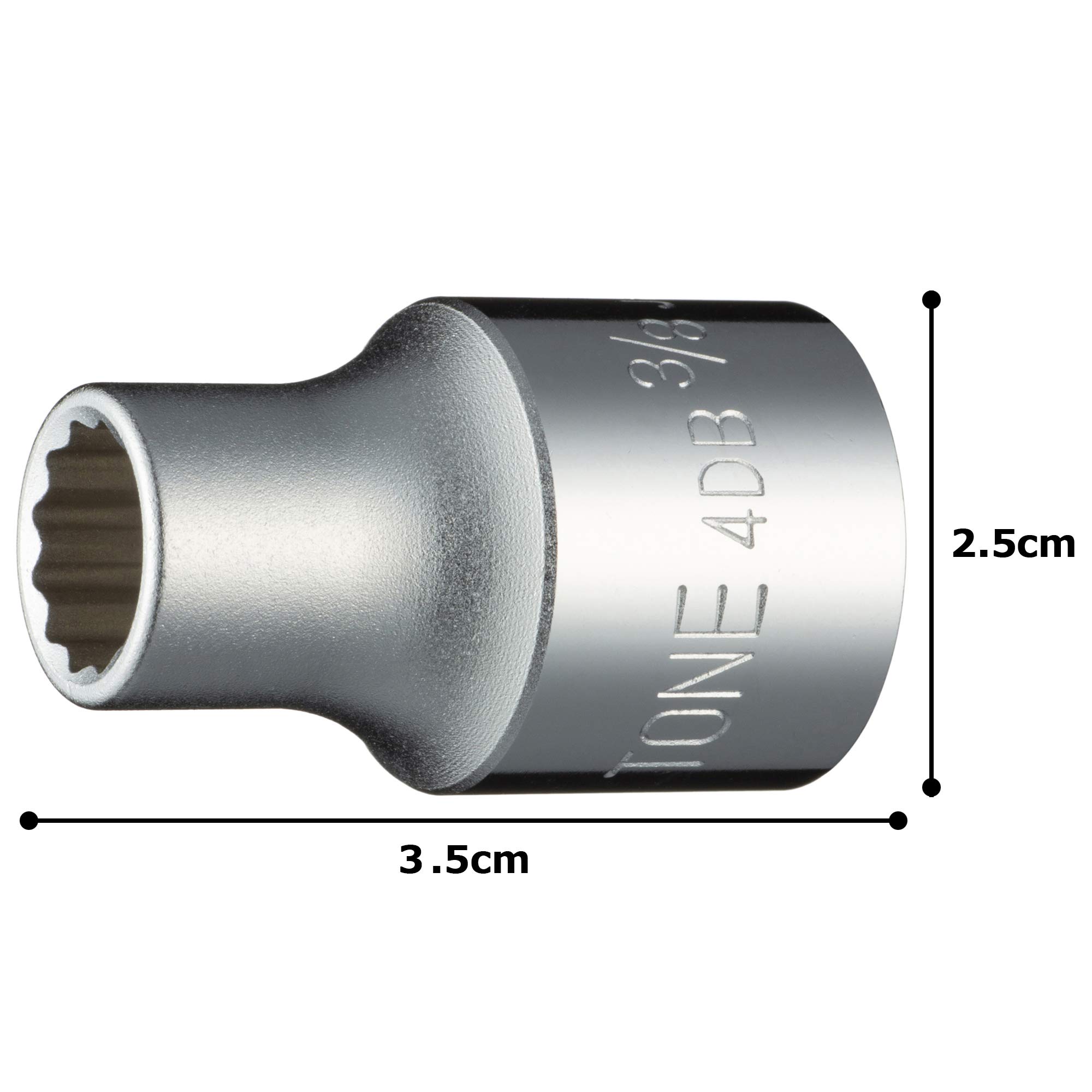 토네 HP4DB-12 12각 소켓 12.7mm 3/8인치 이미지 5