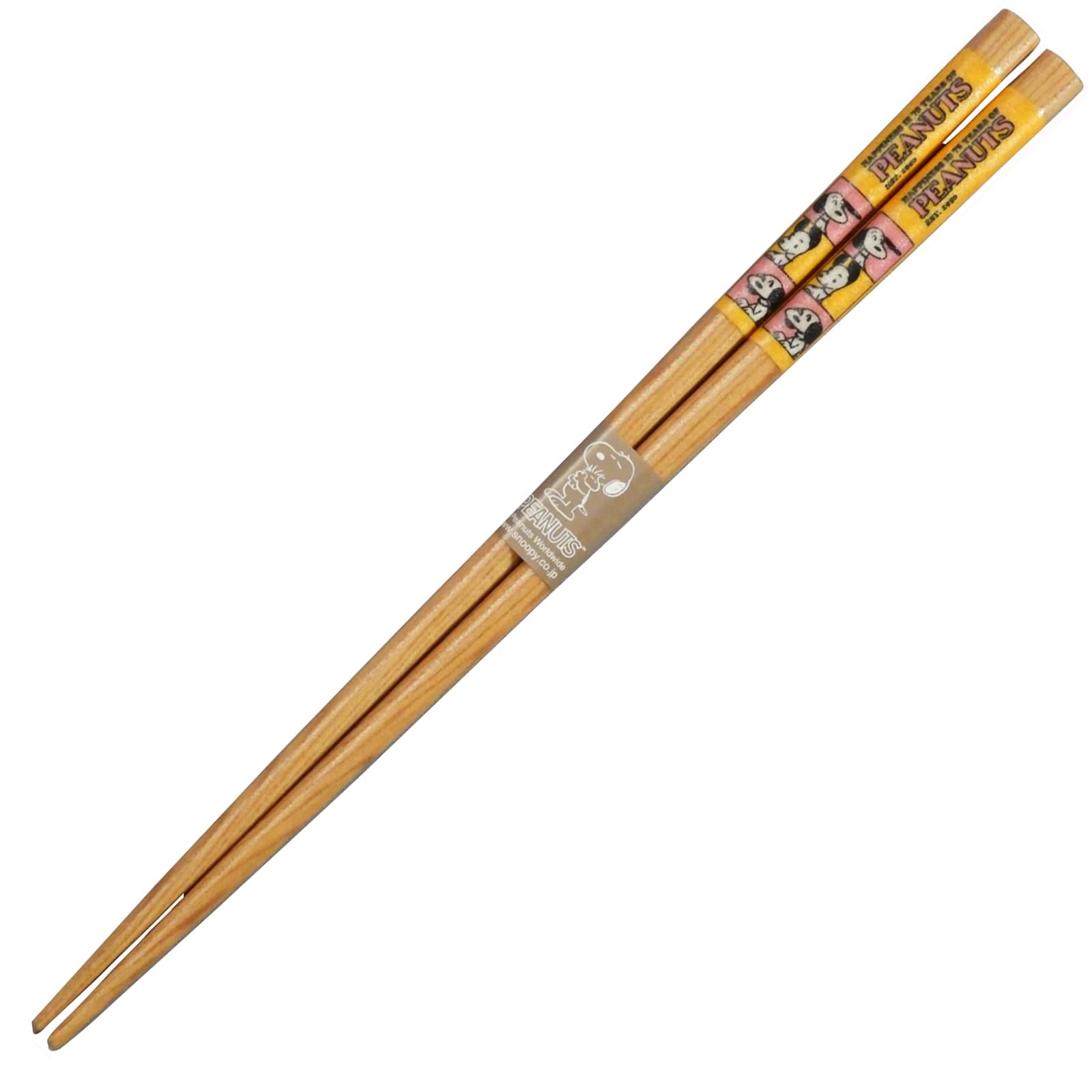 야마카 스누피 75주년 옐로우 SN2205-840 21cm 천연목 젓가락