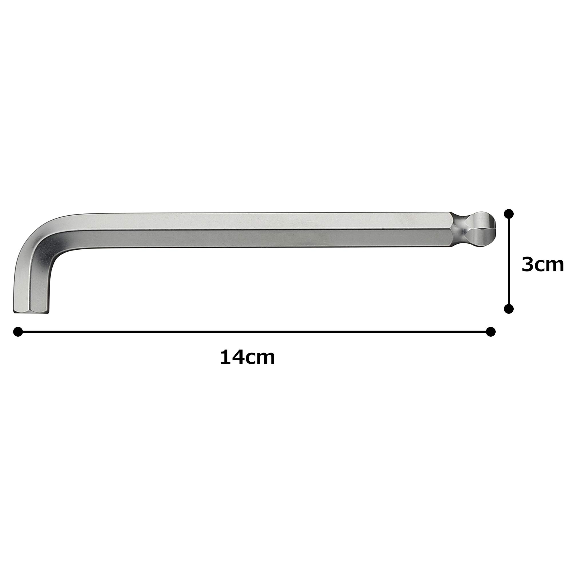 토네 숏 볼포인트 L형 육각렌치 BS-10S 10mm 이미지 4