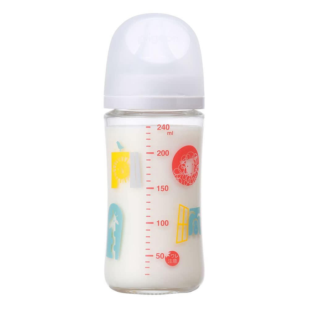 피죤 모유실감 Zoo 내열유리 젖병 240ml 3개월 이미지 3
