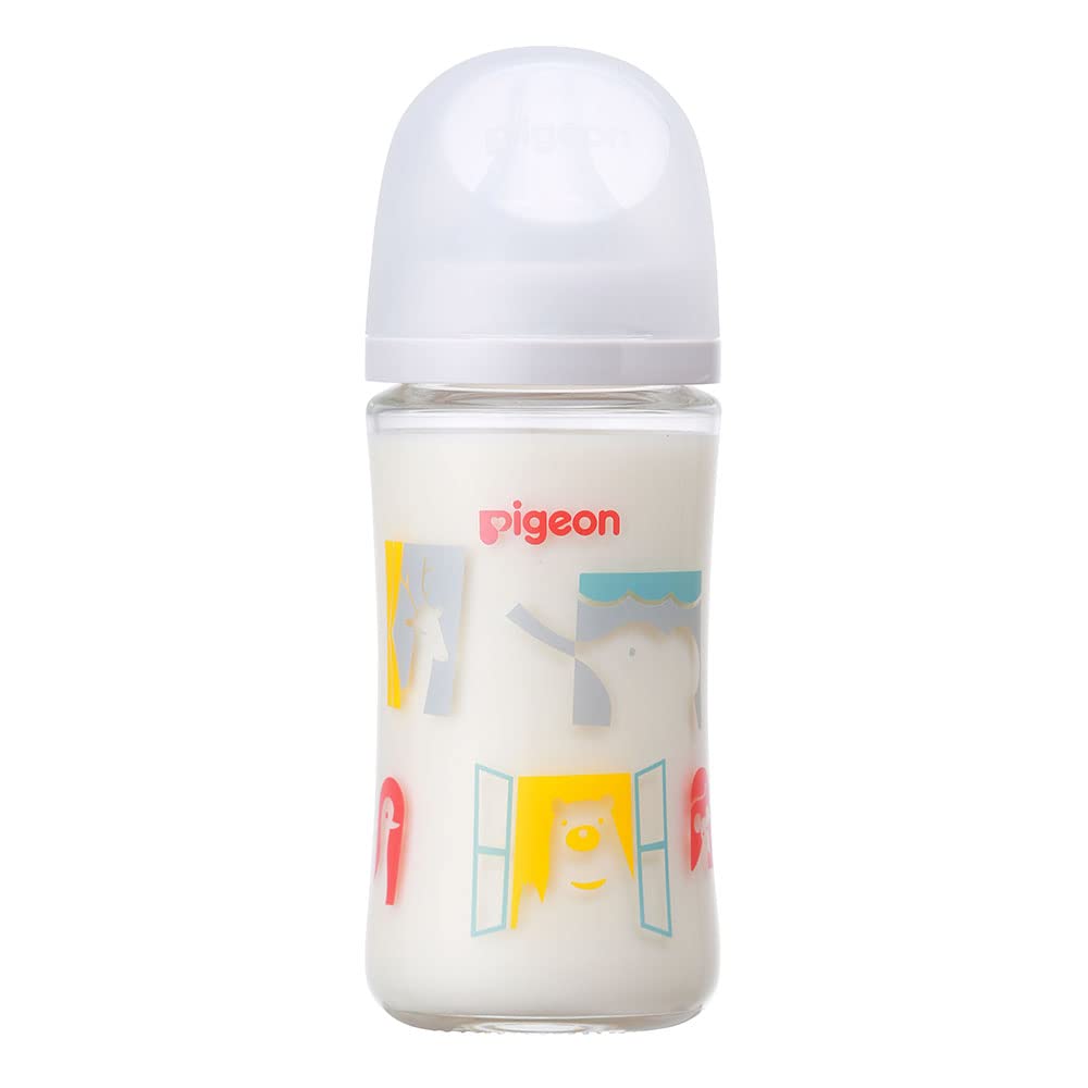 피죤 모유실감 Zoo 내열유리 젖병 240ml 3개월 이미지 2