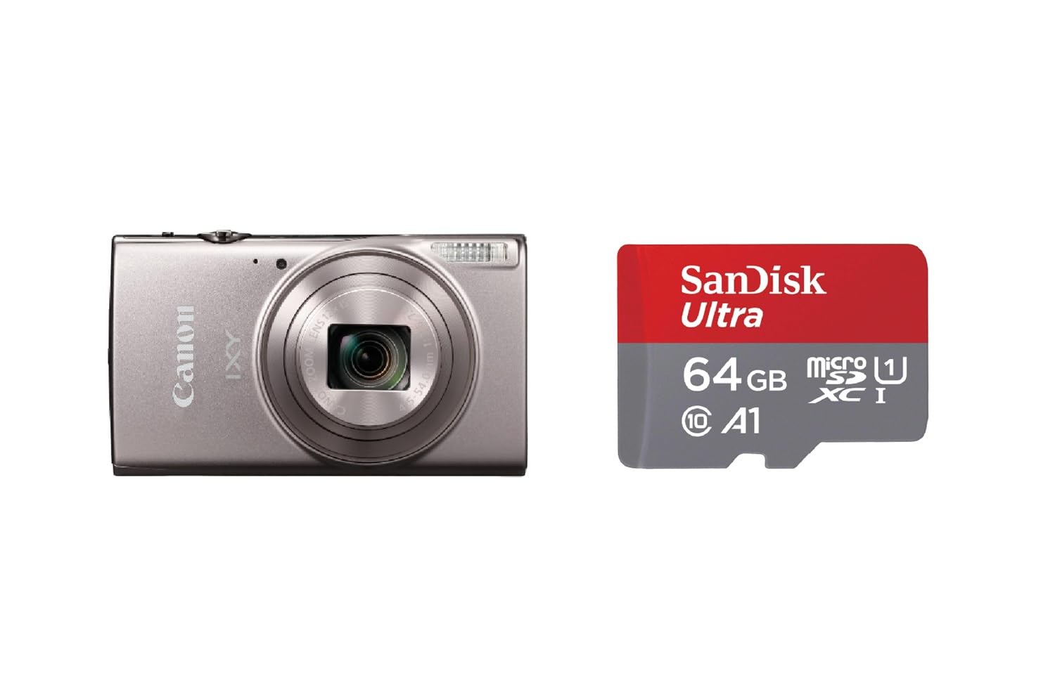 캐논 IXY650 화이트 콤팩트 디지털 카메라 64GB 메모리 세트