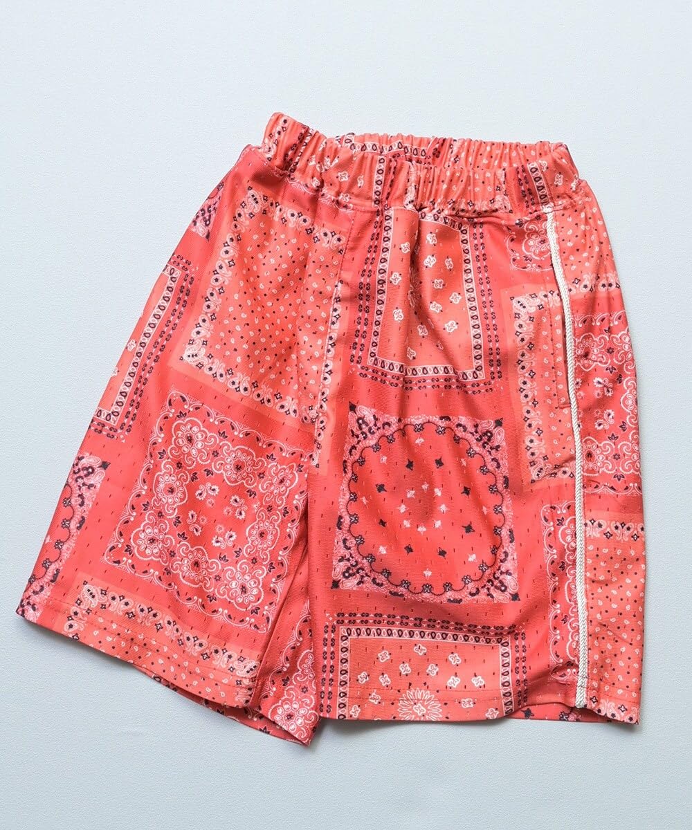 마키즈 페이즐리 메쉬 반바지 Ｂ９０블랙 140 이미지 2