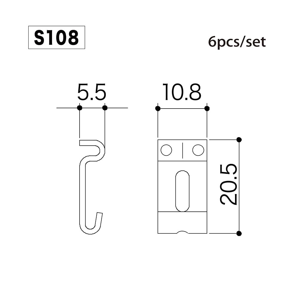 고토 S108 10.8mm 니켈 6개입 프레스 기타 새들 이미지 2