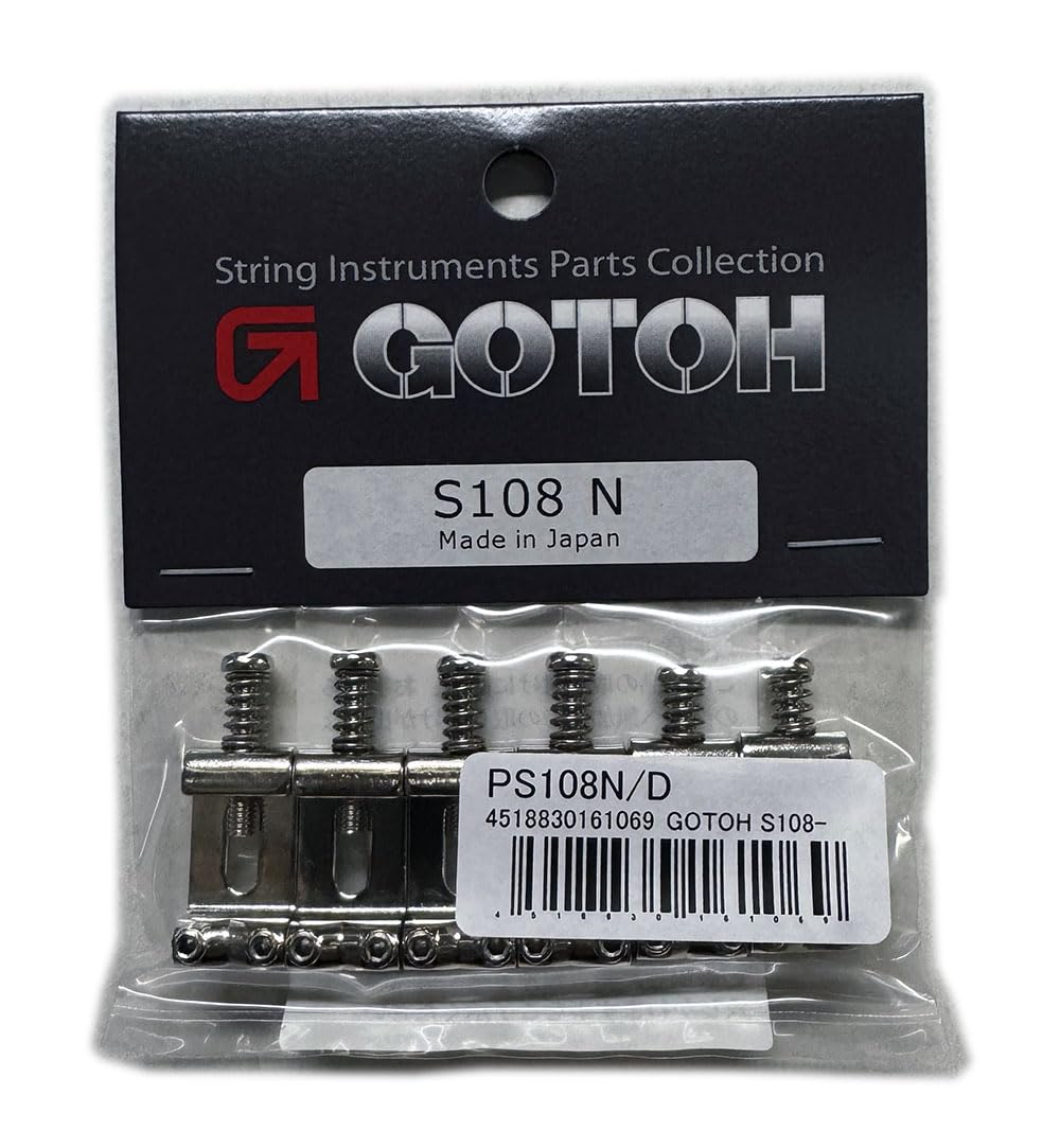 고토 S108 10.8mm 니켈 6개입 프레스 기타 새들