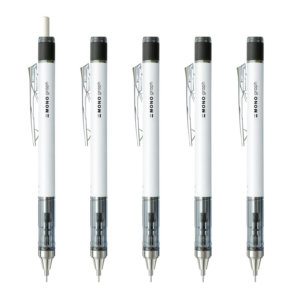 톰보 모노그래프 화이트 DPA-134A-5P 0.5mm 샤프 5개입