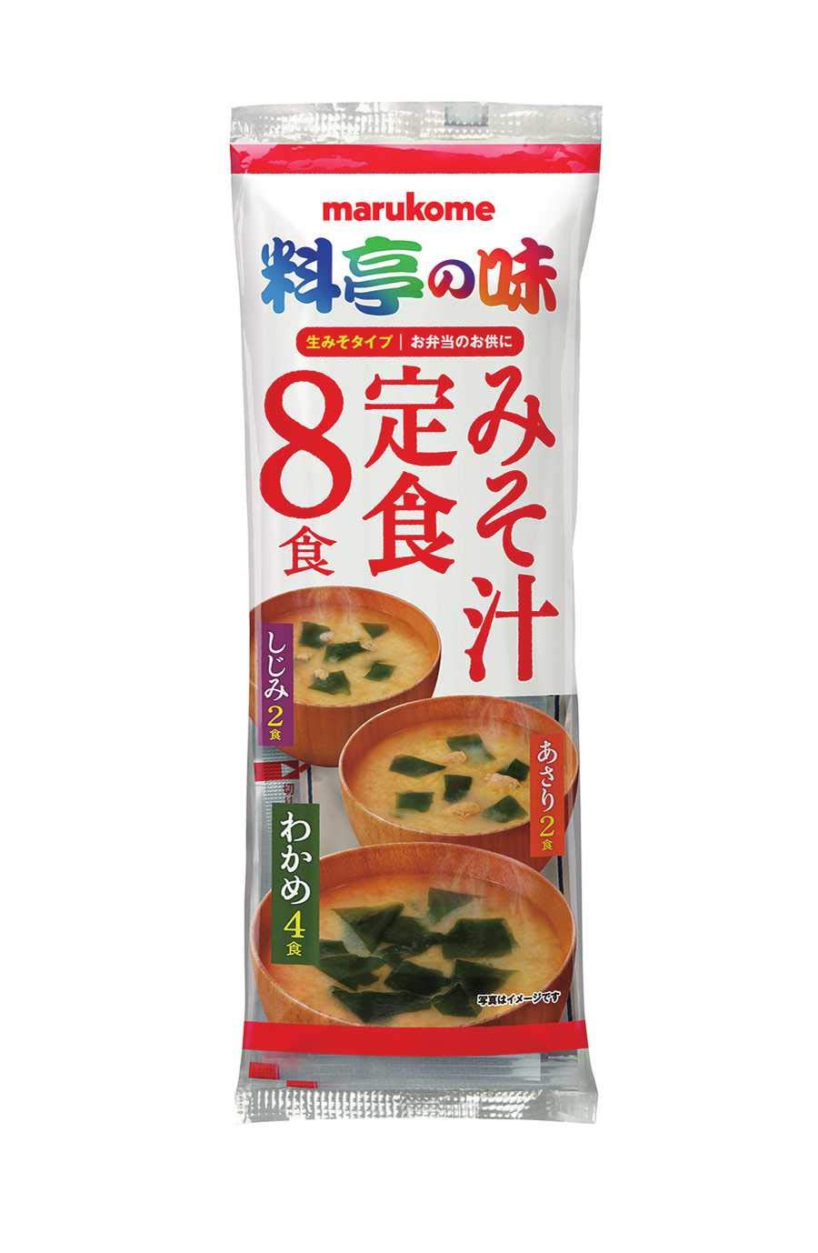 마루코메 료테이노아지 미소시루 정식 8식 12봉지 즉석 된장국 3종 어소트 정식