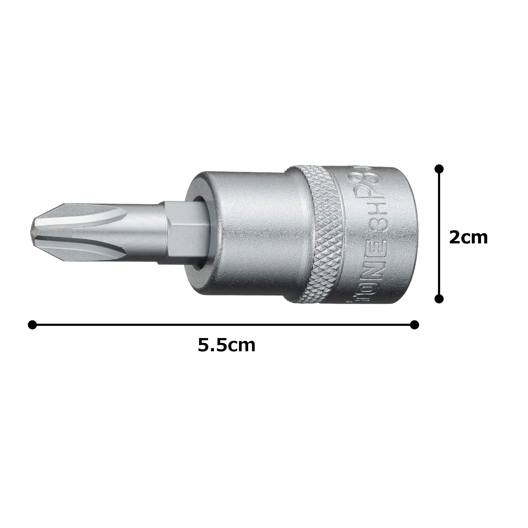 토네 HP3H-P3 9.5mm 드라이버 비트 소켓 십자 No.3 이미지 5
