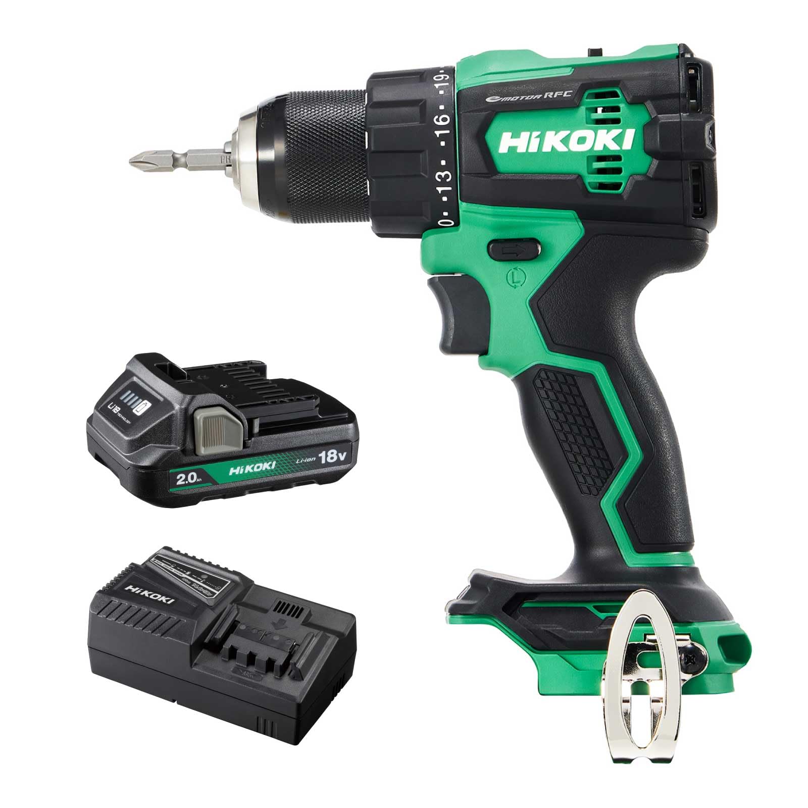 하이코키 DS18DE 18V 충전식 드라이버 드릴 스타터 키트