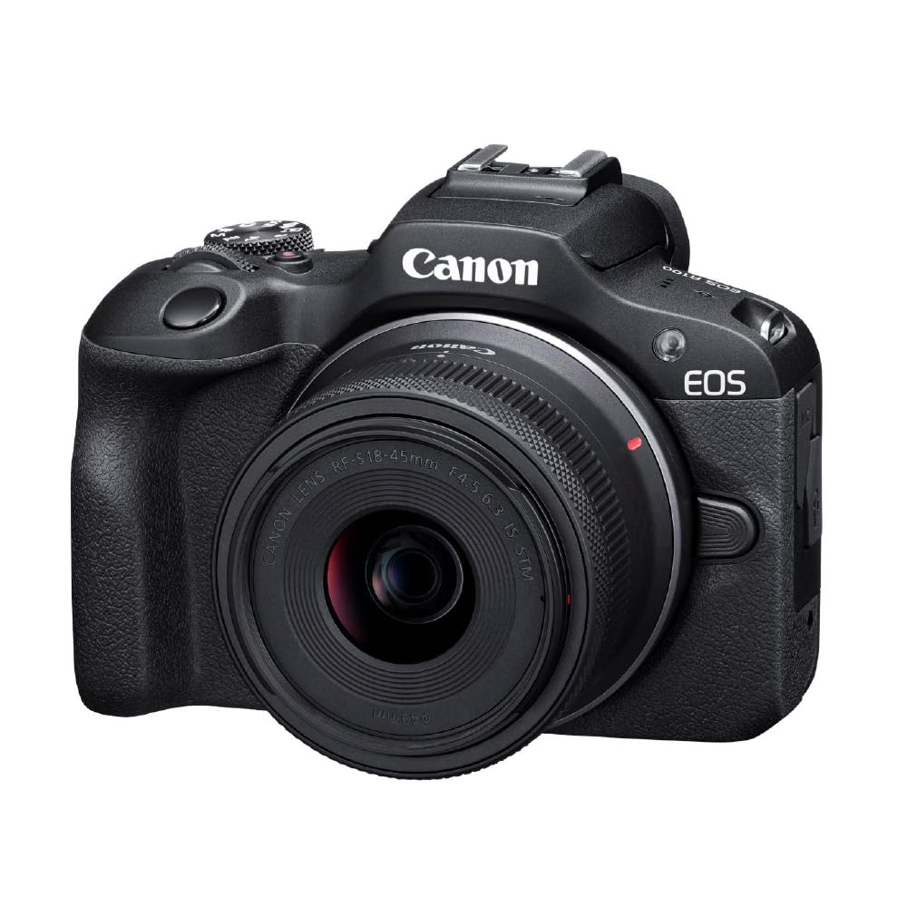 캐논 EOS R100 표준 줌렌즈 키트 블랙 미러리스 카메라 APS-C 356g