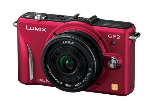 [중고] 파나소닉 GF2 파인 레드 DMC-GF2C-R 14mm 렌즈킷 미러리스 카메라
