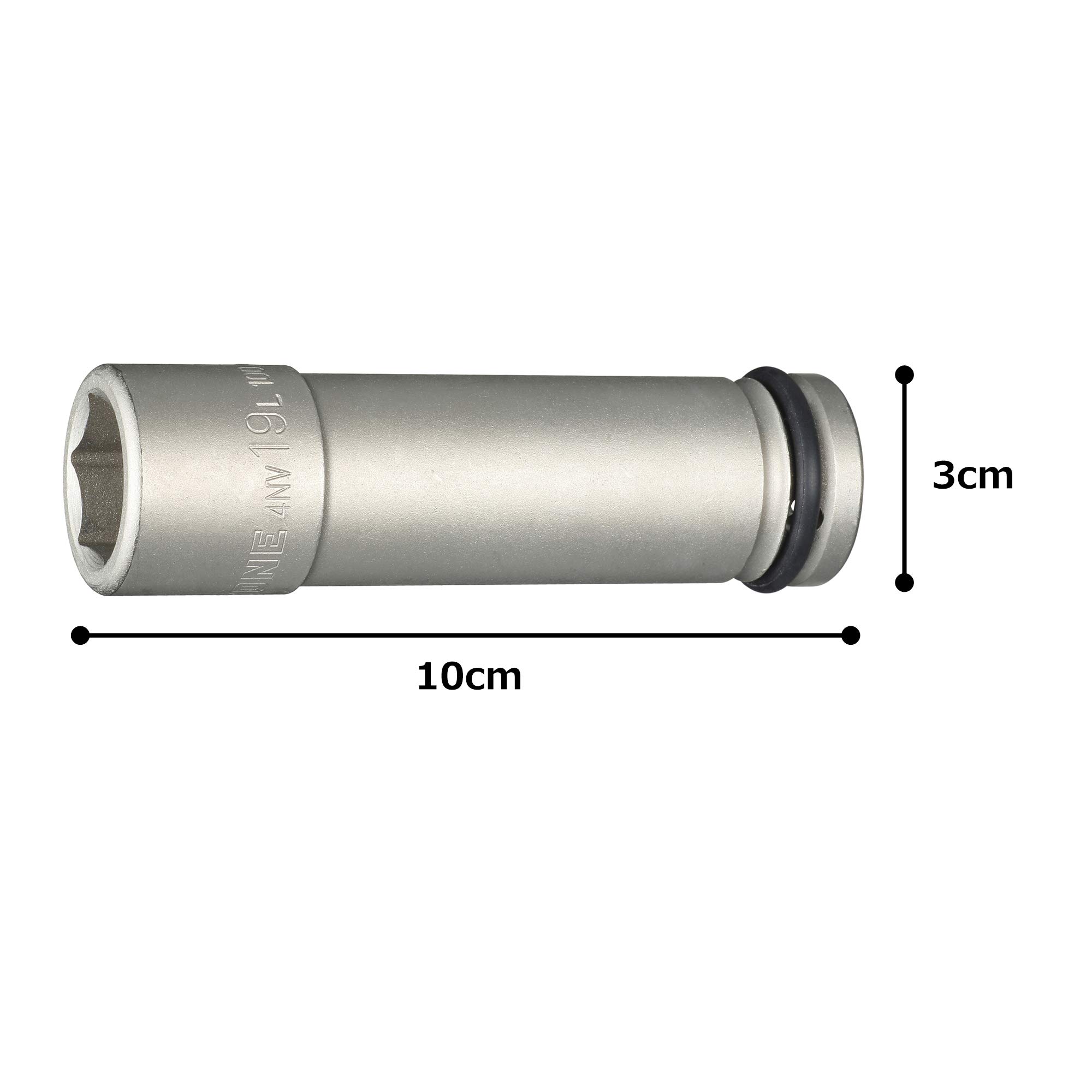 토네 HP4NV-19L100 임팩트 초롱 소켓 12.7mm 19mm 이미지 5