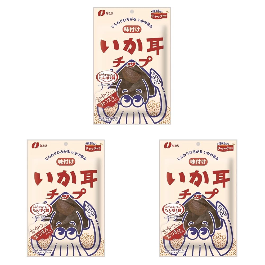 나토리 오징어 귀 칩 양념구이 33g 3봉 세트