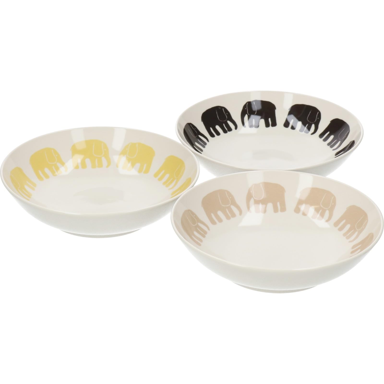 야마카 핀레이슨 엘레판티 FIN140-76 17cm 3색 17cm 깊은 접시 3매 세트