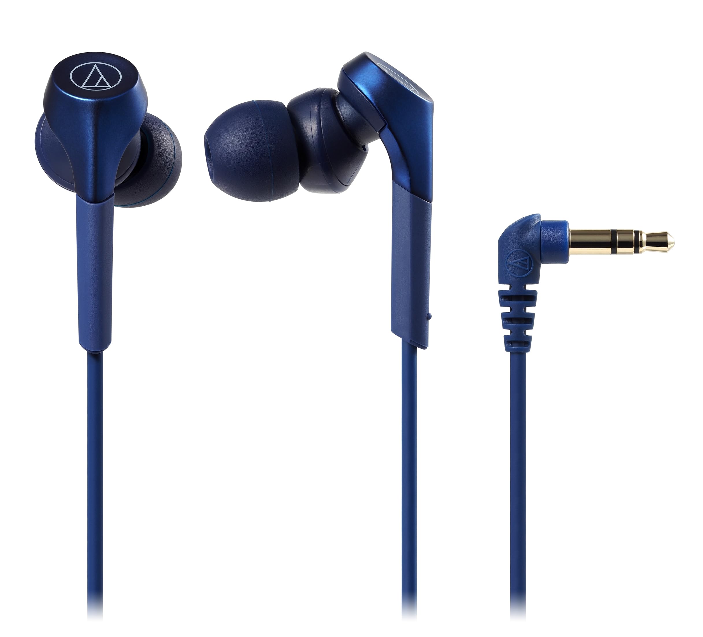 오디오테크니카 SOLID BASS 블루 ATH-CKS550X 커널형 유선 이어폰 고해상도