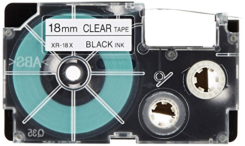 카시오 네임랜드 테이프 클리어 XR-18X-5P-E 18mm 5개입 이미지 2