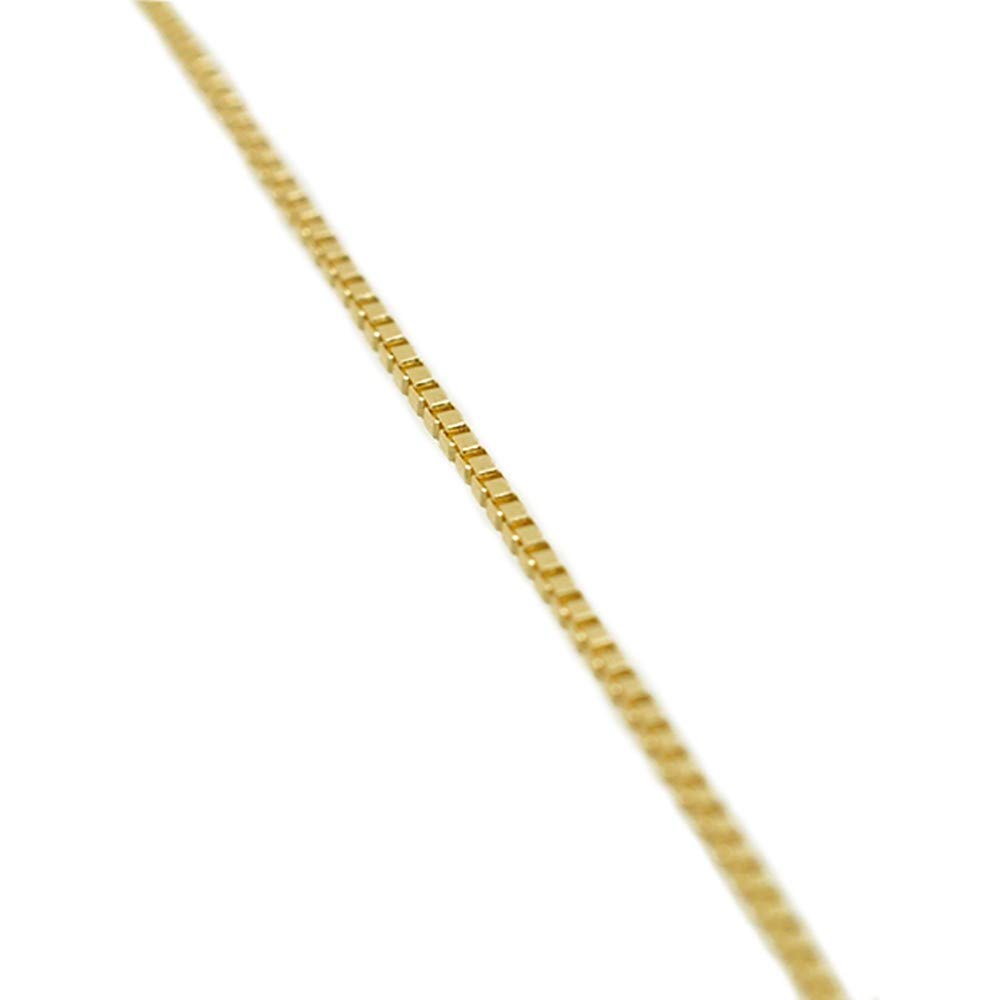교세라 베네치안 체인 목걸이 폭 0.8mm 45cm K18 옐로우골드 이미지 3