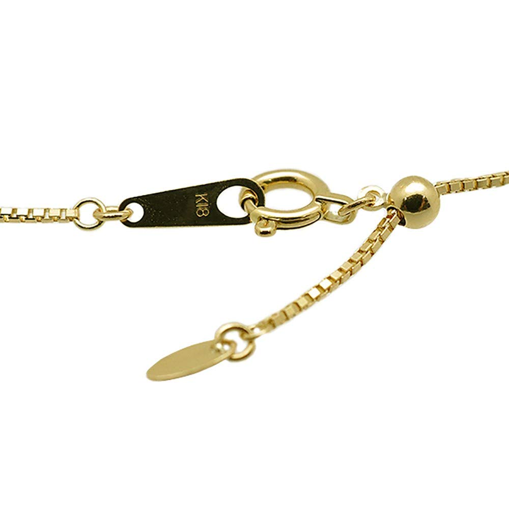 교세라 베네치안 체인 목걸이 폭 0.8mm 45cm K18 옐로우골드 이미지 4