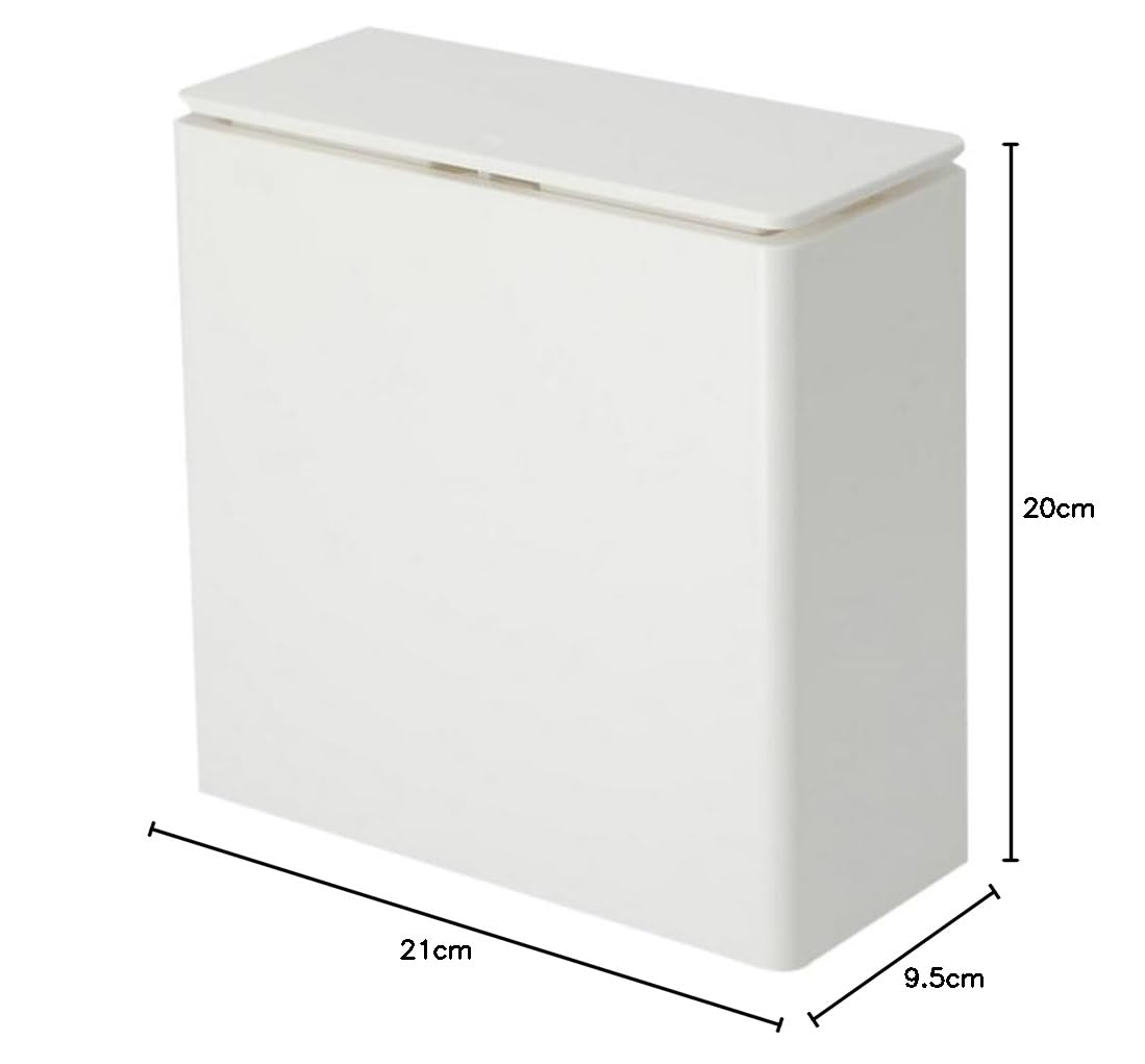니토리 원터치 휴지통 8530687 화이트 21x9.5x20cm 탈취 이미지 8